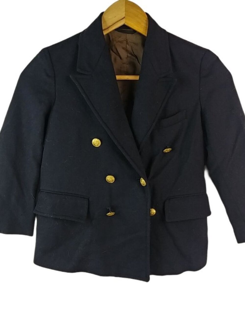 Bambergers Boys Navy Wool Blazer S 4 5